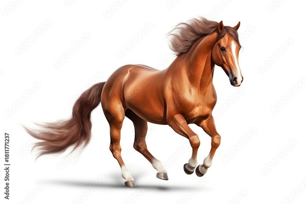 Naklejka premium Horse stallion mammal animal.