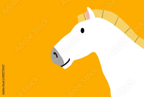 馬, 年賀状, 正月, 和風, 和柄, うま, 動物, イラスト, 干支, 年末, 新年, ベクター, シルエット