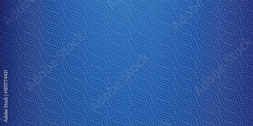Abstract Arcs Blue Waves Seamless Pattern Texture, for modern background designs, create dynamic visuals with its smooth curves, evoking a sense of depth and movement
