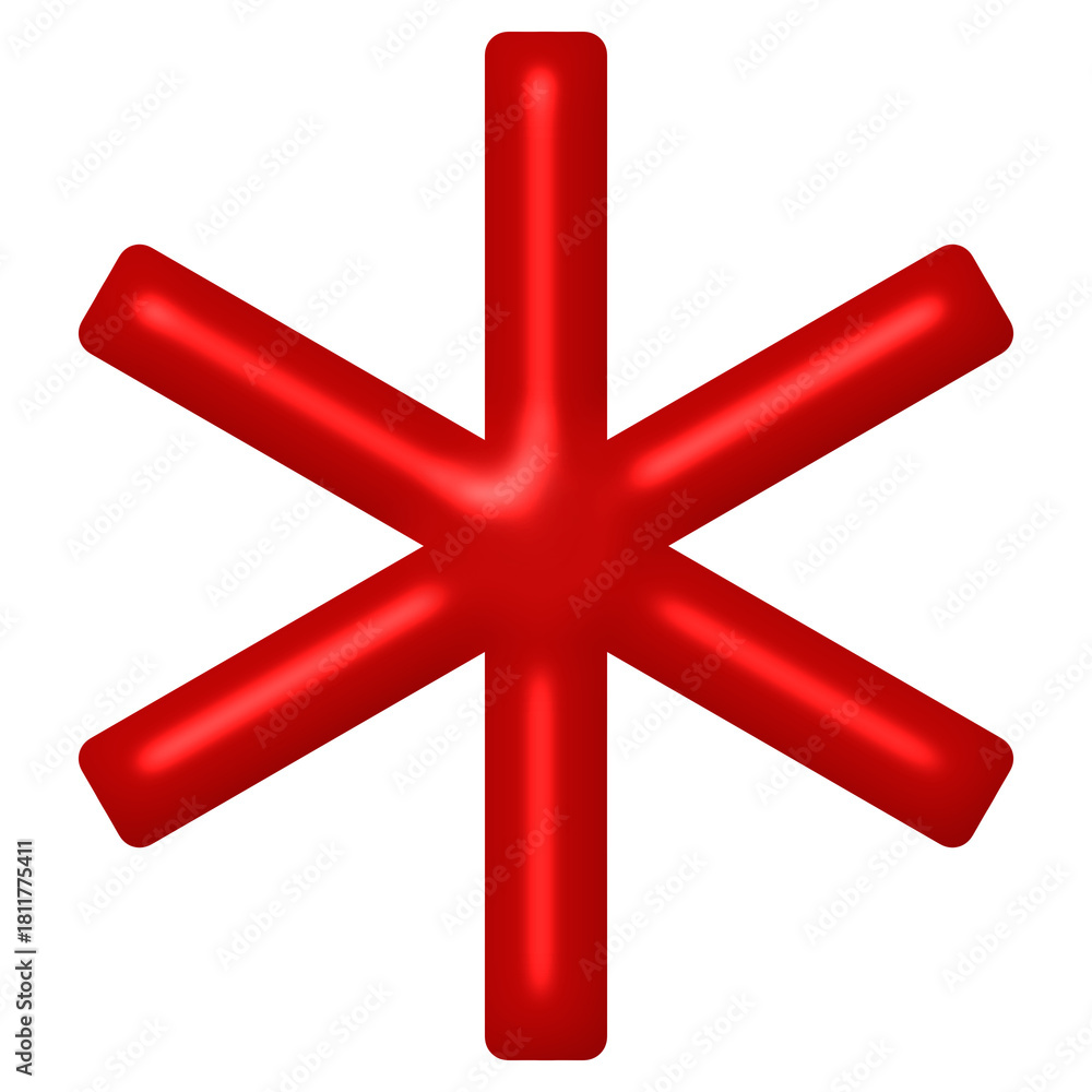 Obraz premium 3d red cross