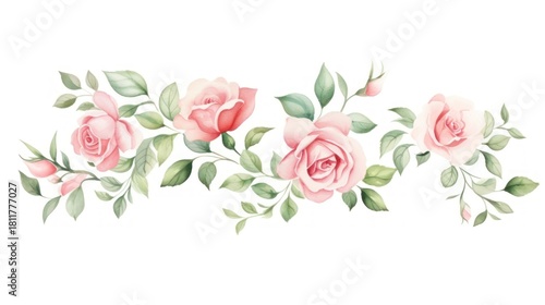 Roses pattern flower plant.