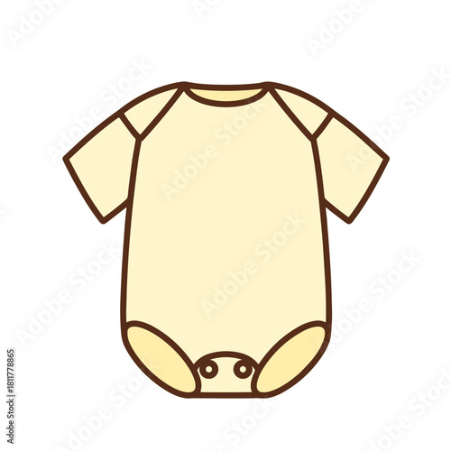 半袖ベビーロンパース