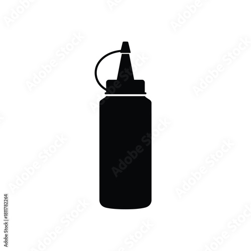 Squeeze Bottle for Condiment or Sauce Icon