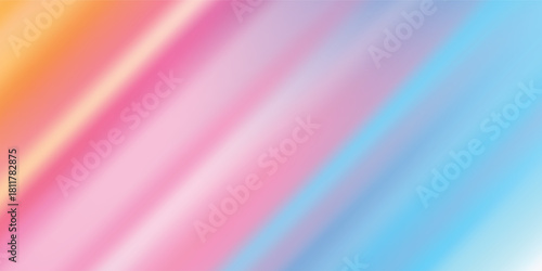 Gradient Stripes, Orange, Pink, Blue Abstract Diagonal Bands, Soft Background, use as backdrop, wallpaper, or design element in creative and modern projects, evokes calm feelings