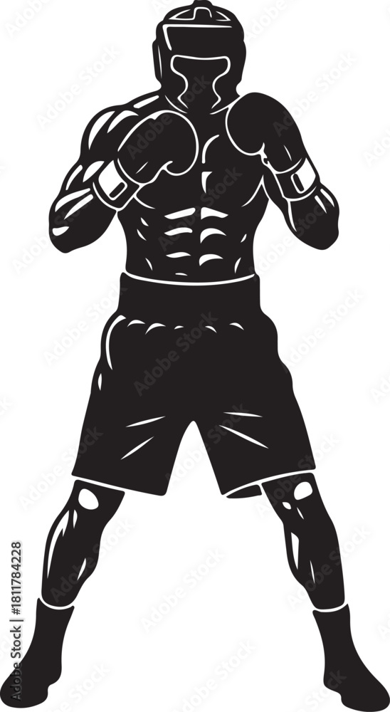 Fototapeta premium black silhouette of cabin house on white background, vector.