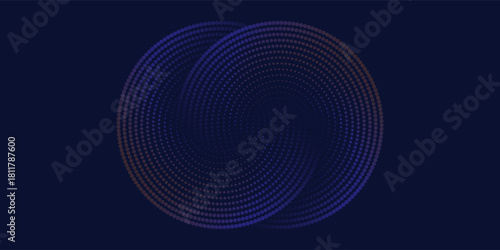Abstract Circles, Blue and Purple, Dot Swirls, Modern Design, Use for Backgrounds, Presentations, and Digital Art, adding depth and visual interest, creating a soothing aesthetic