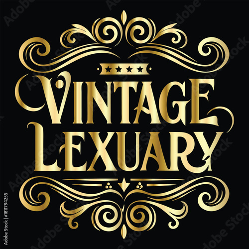 Vector set of gold vintage frames. Elegant element for design in Eastern style, place for text. Floral golden border. Lace illustration for invitations and greeting cards.