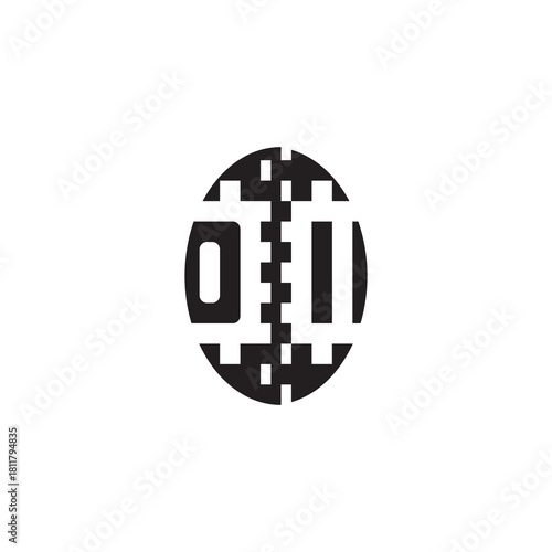 Pixel Logo Concept Bold Unique Design OI Monogram Initial Alphabet Alphabet