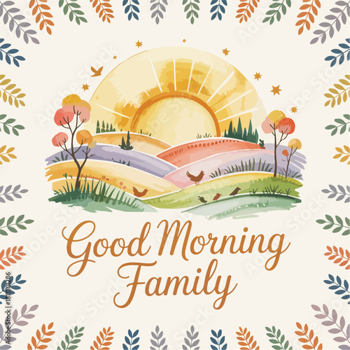 good morning typography , good morning lettering, good morning 