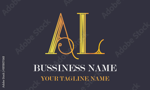 AL A al initial logo | initial based abstract modern minimal creative logo, vector template image. luxury logotype logo, real estate homie logo. typography logo. initials logo