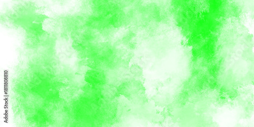 Abstract green watercolor paint background.Green watercolour texturgrunge blight colorful with white background and blurred ..orders in old faded vintage design,e for cards, flyers,  Light green abstr
