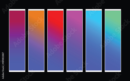 multi color color plate book sample