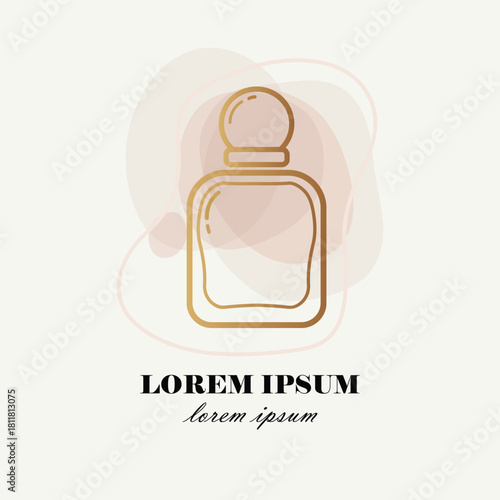 Luxury Perfume Logo Design  Elegant Fragrance Bottle Branding Template
