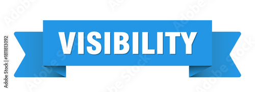 visibility ribbon isolated on transparent background. visibility ribbon