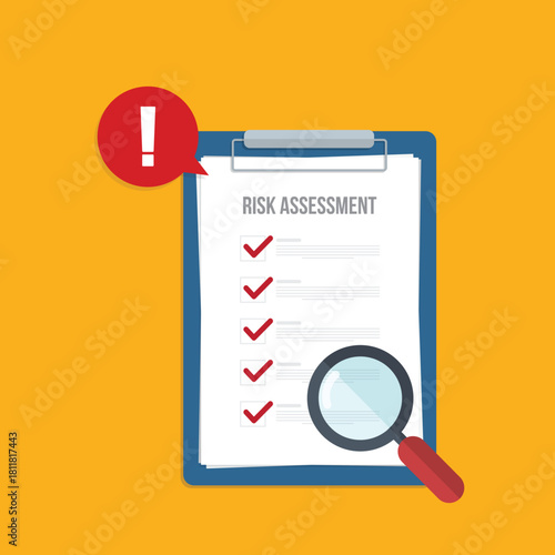 Risk assessment. Risk management concept	