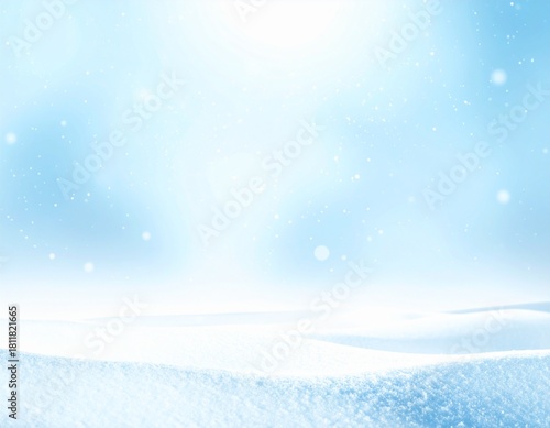 Wallpaper Mural Winter Frost Background – Soft Snowy Hills and Icy Blue Forest Torontodigital.ca