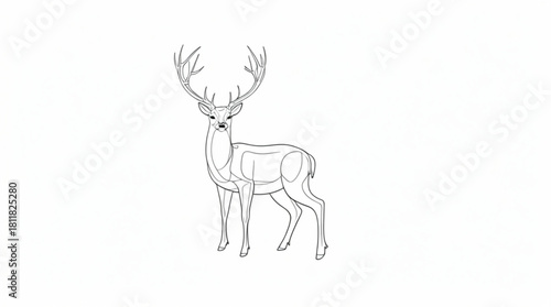 Deer silhouette illustration