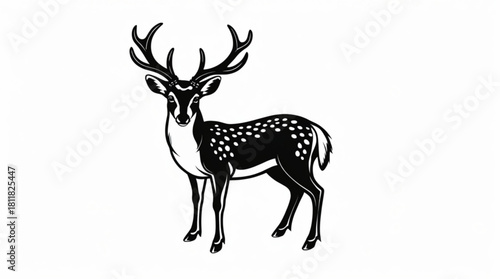 Deer silhouette illustration