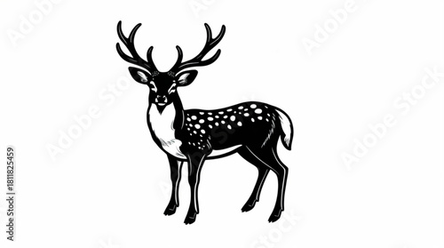 Deer silhouette illustration
