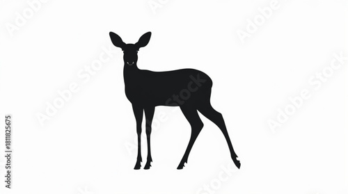 Deer silhouette illustration