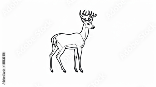 Deer silhouette illustration