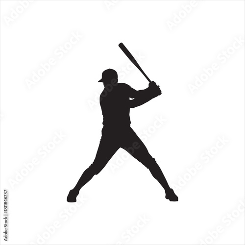 baseball player silhouette