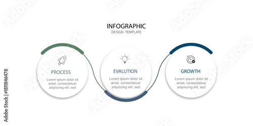 business infographic template whit 3 option , vector illustration