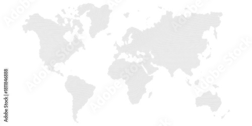Dotted world map. Flat design, vector illustration. backdrop