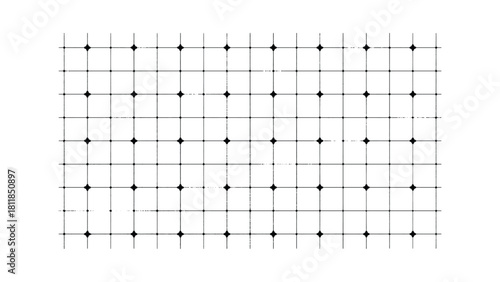 Grid black and white vector background texture. Modern abstract perspective geometric shapes pattern lines
