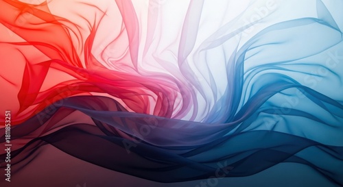 Colorful flowing ethereal fabric creating a dynamic abstract background with gradients