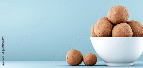 Minimal cookies stacked in clean bowl highlight rich cocoa appeal while gentle craving meets rising minimalism within modern simplicity driven food styling