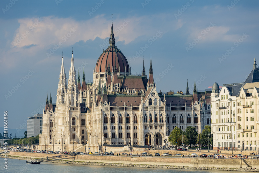 Fototapeta premium Hungary. Budapest. The exterior of the Parliament building.