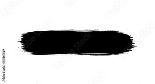 Abstract Black Brushstroke Creating Visual Emphasis in Graphic Design Backdrop, Perfect for Highlighting Key Messages in Presentations, Marketing Materials, and Website Headers, Adding a Modern and Pr