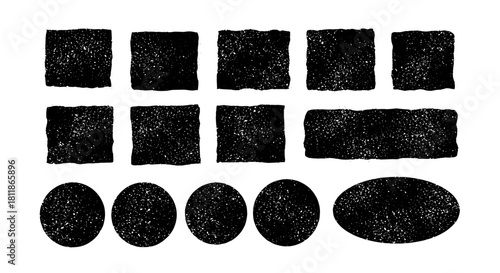 Abstract Geometric Shapes in Black and White Create a Dynamic Visual Texture on a Creamy Background for Modern Graphic Design, Illustrative Elements, and Creative Layouts in Art, Fashion, and Editoria