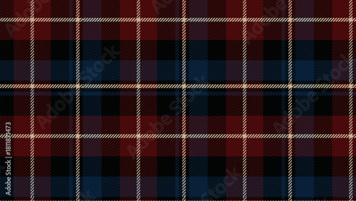 Checkered tartan plaid with twill weave repeat pattern in green black white.Christmas gingham seamless pattern.Geometric graphic vector illustration background design for fabric and print.