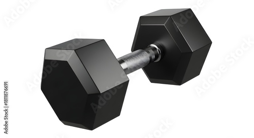 Gym dumbbell isolated white background