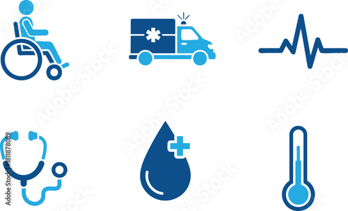 Medical Health Services Icon for Care and Treatment