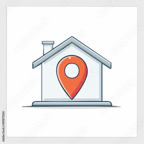 Find Your Home Location Pin Icon for Real Estate