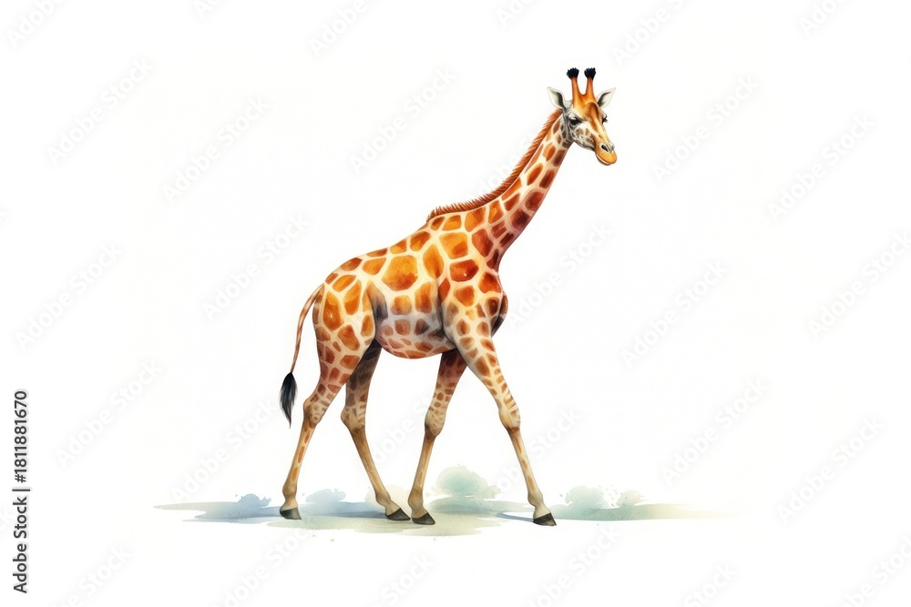 Obraz premium A full body giraffe wildlife animal mammal.