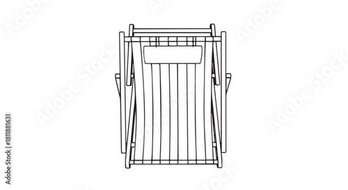 Wooden swing seat with chains hanging in a backyard setting for leisure.