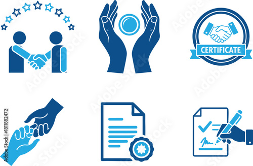 Corporate Partnership Icon for Business Cooperation