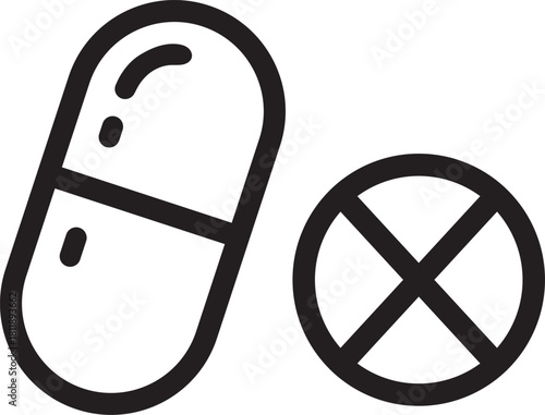 Medicine pills icon vector, Symbol, logo illustrations