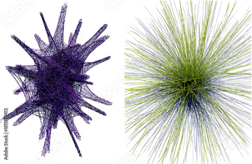 Quantum Visions: A Minimalist Artistic Exploration of Machine Learning Algorithms