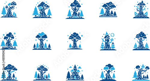Enchanted Forest Icon for Fantasy and Storytelling