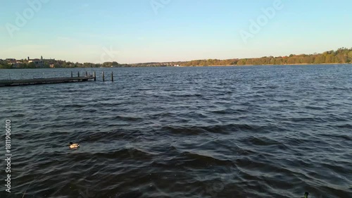 Wallpaper Mural Summer panorama of Viborg, Midtjylland, Denmark. Aerial skyline view of the old town. Viborg ancient cathedral in the middle of Denmark, Traditional danish architecture. Street in Viborg,  Torontodigital.ca