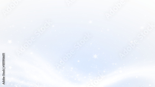 Starry blue sky PNG with shimmering stars and white wisps