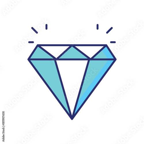 Diamond  vector icon