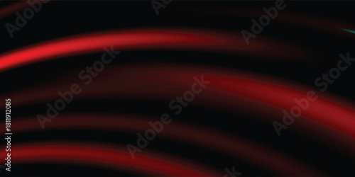 fresh hot red color curve line glowing light in the dark silk pattern and cool background texture have space Abstract