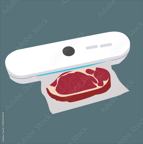  meat vacuum machine. Vacuum Sealer Machine icon,