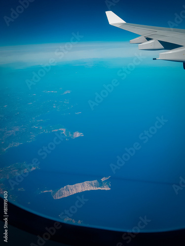 Wallpaper Mural Flying over the blue sea and islands Torontodigital.ca